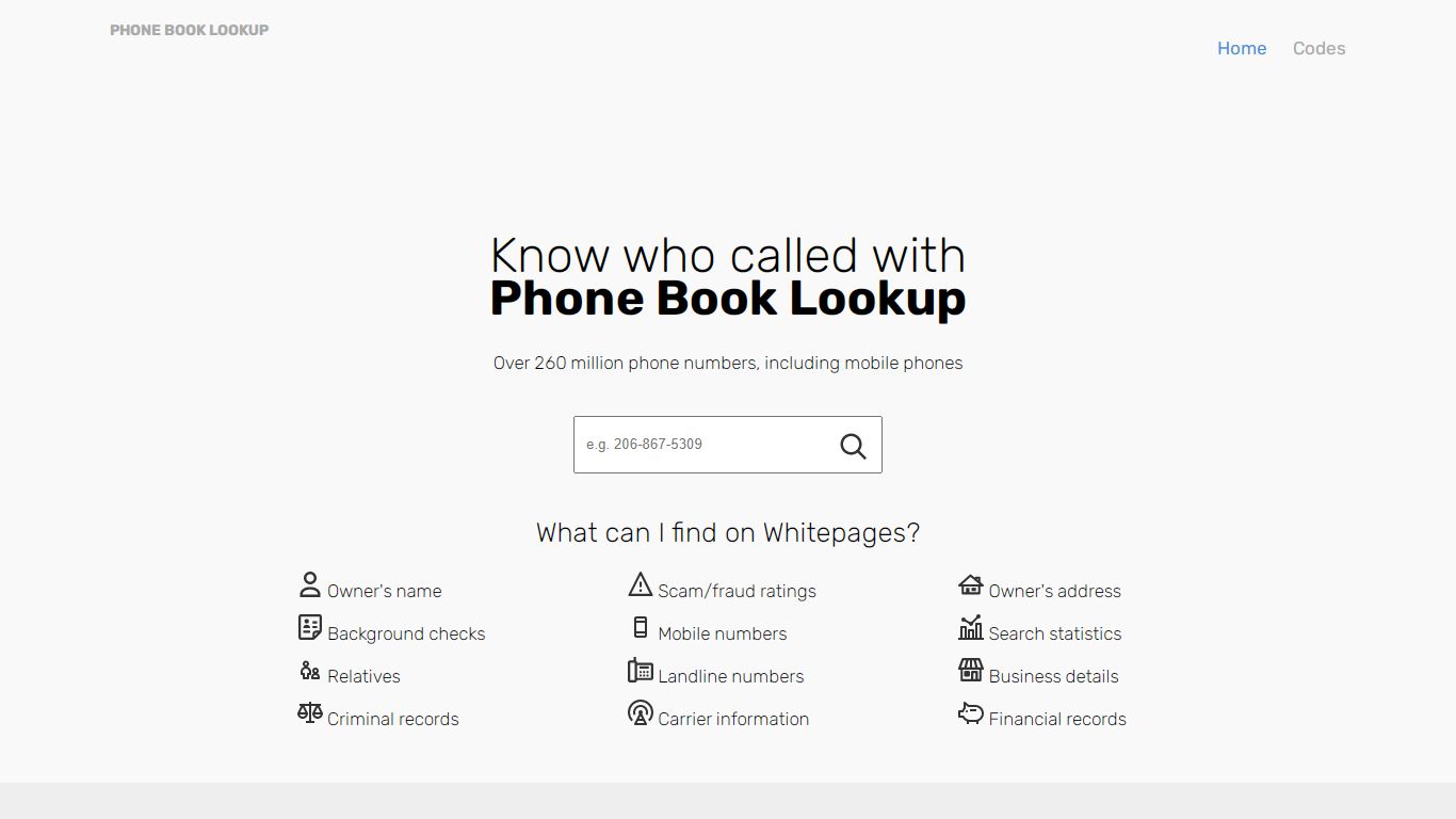 Reverse Phone Lookup - Phone Book Lookup